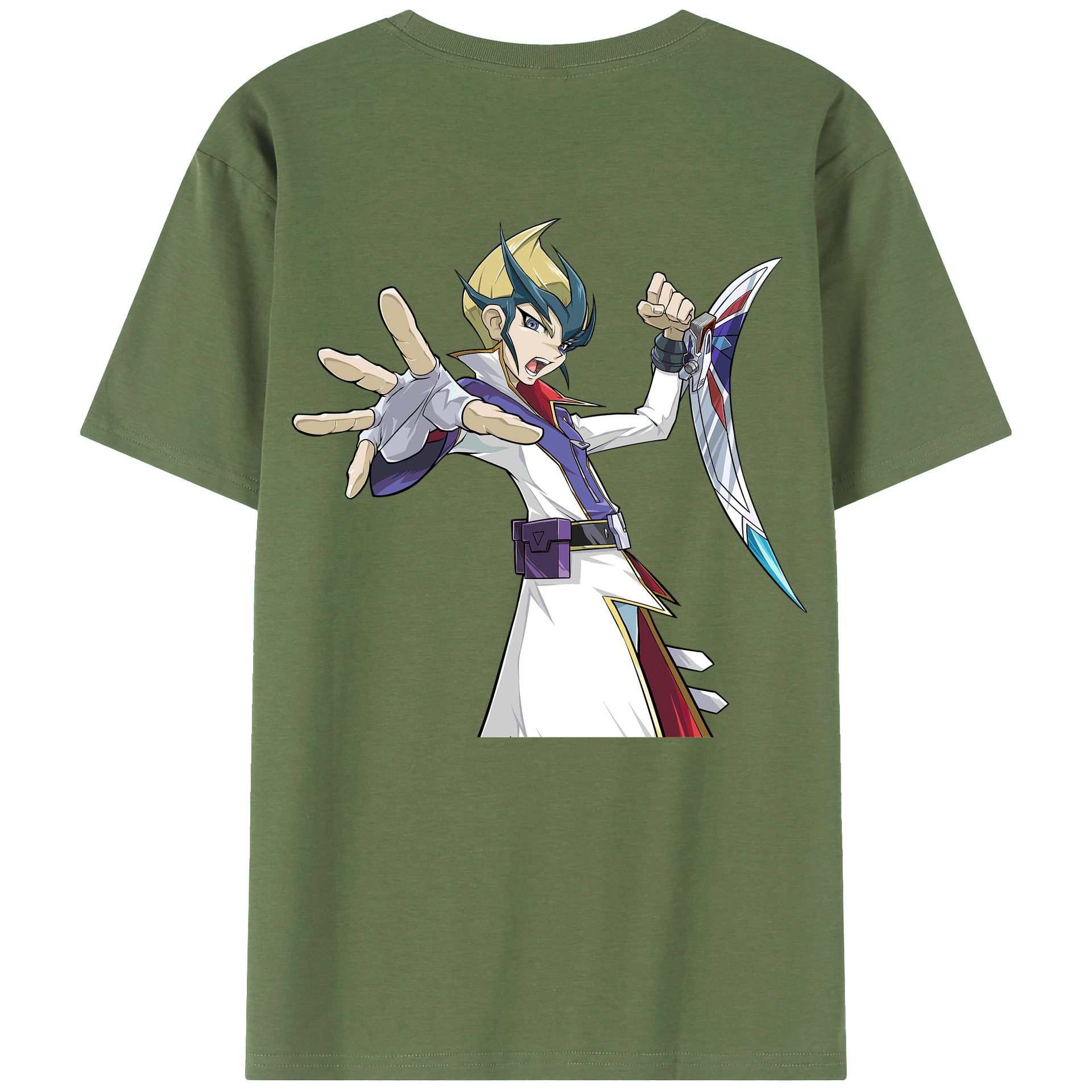 （画像用） 遊☆戯☆王 Yu-Gi-Oh! 綿100％ メンズ半袖Tシャツ（バックプリント） 通気性